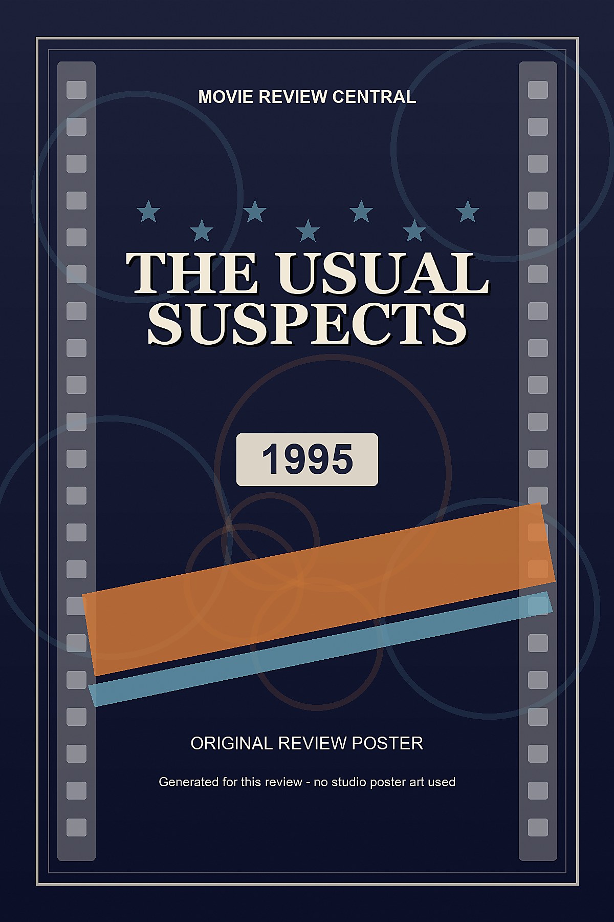 The Usual Suspects (1995) - original review poster