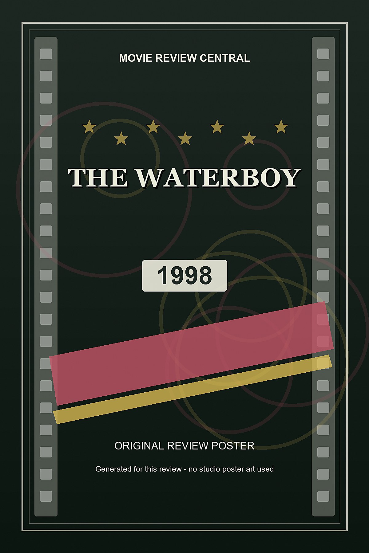 The Waterboy (1998) - original review poster The Waterboy (1998) - original review poster