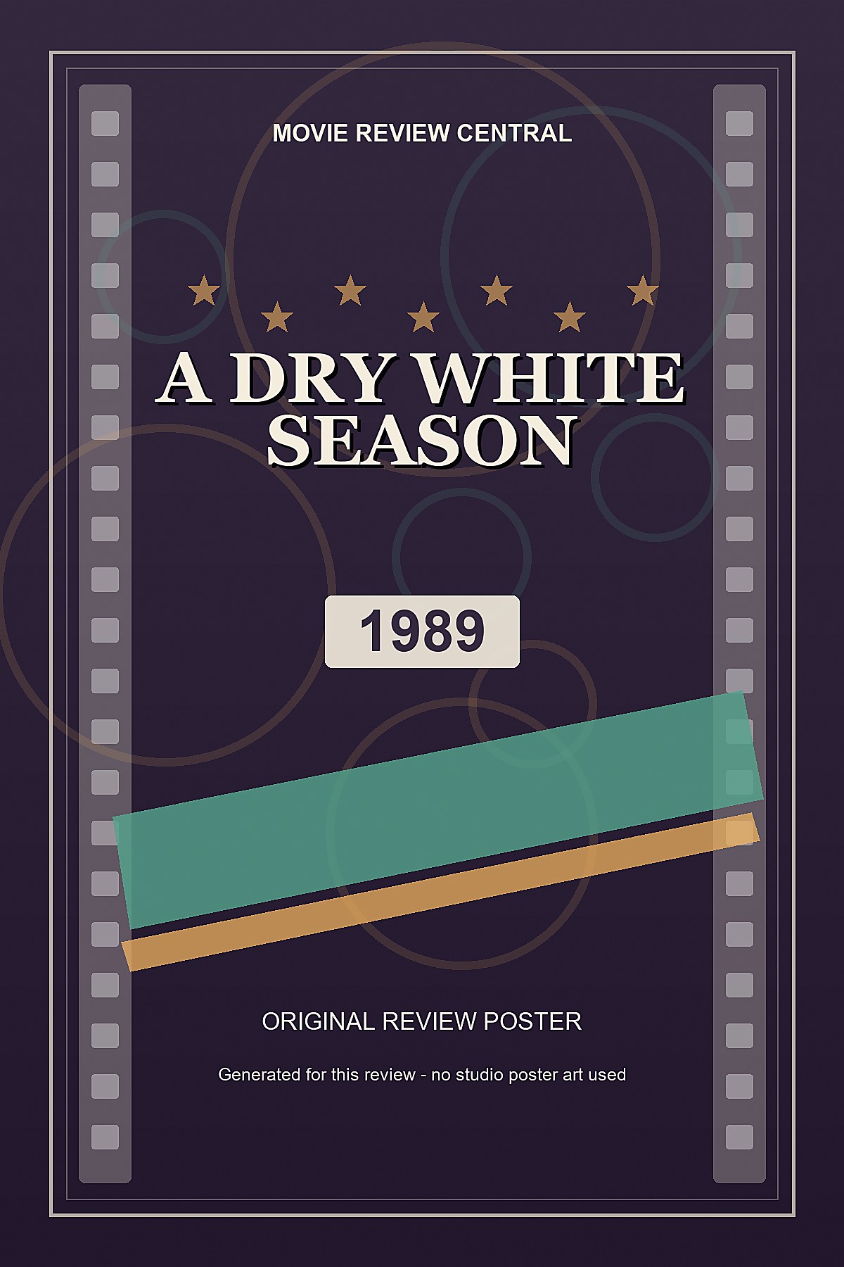 A Dry White Season (1989) - original review poster