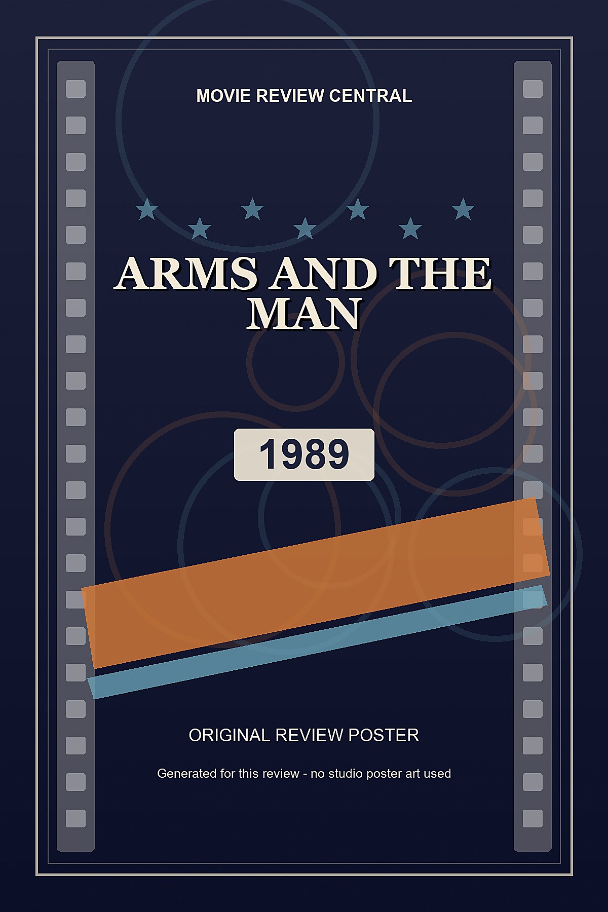 Arms and the Man (1989) - original review poster Arms and the Man (1989) - original review poster