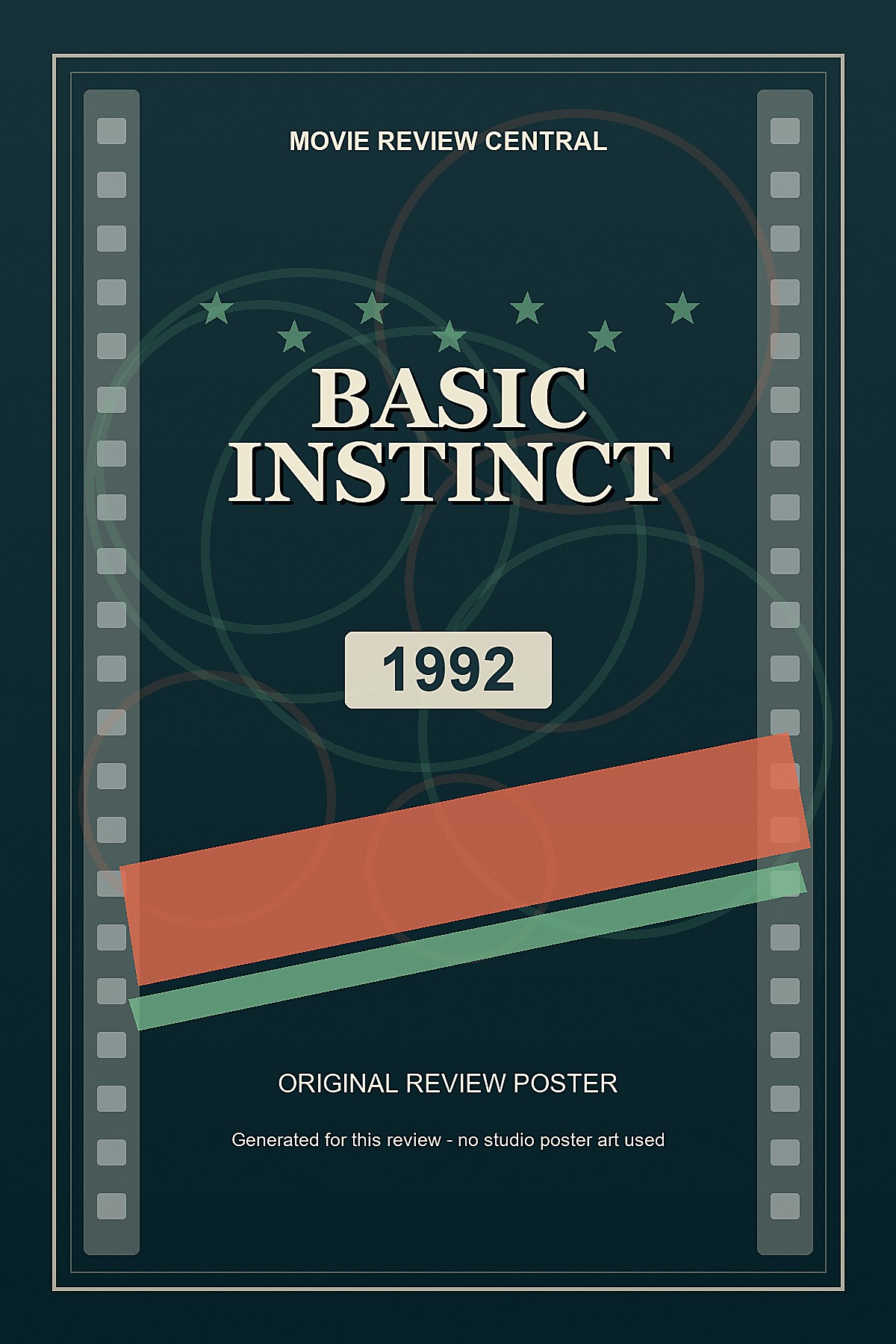 Basic Instinct (1992) - original review poster