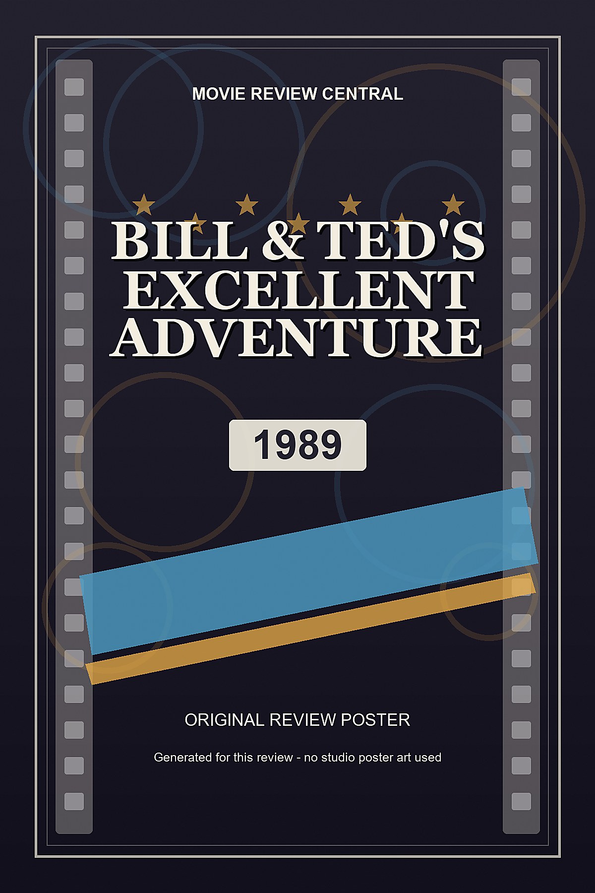 Bill & Ted's Excellent Adventure (1989) - original review poster Bill & Ted's Excellent Adventure (1989) - original review poster