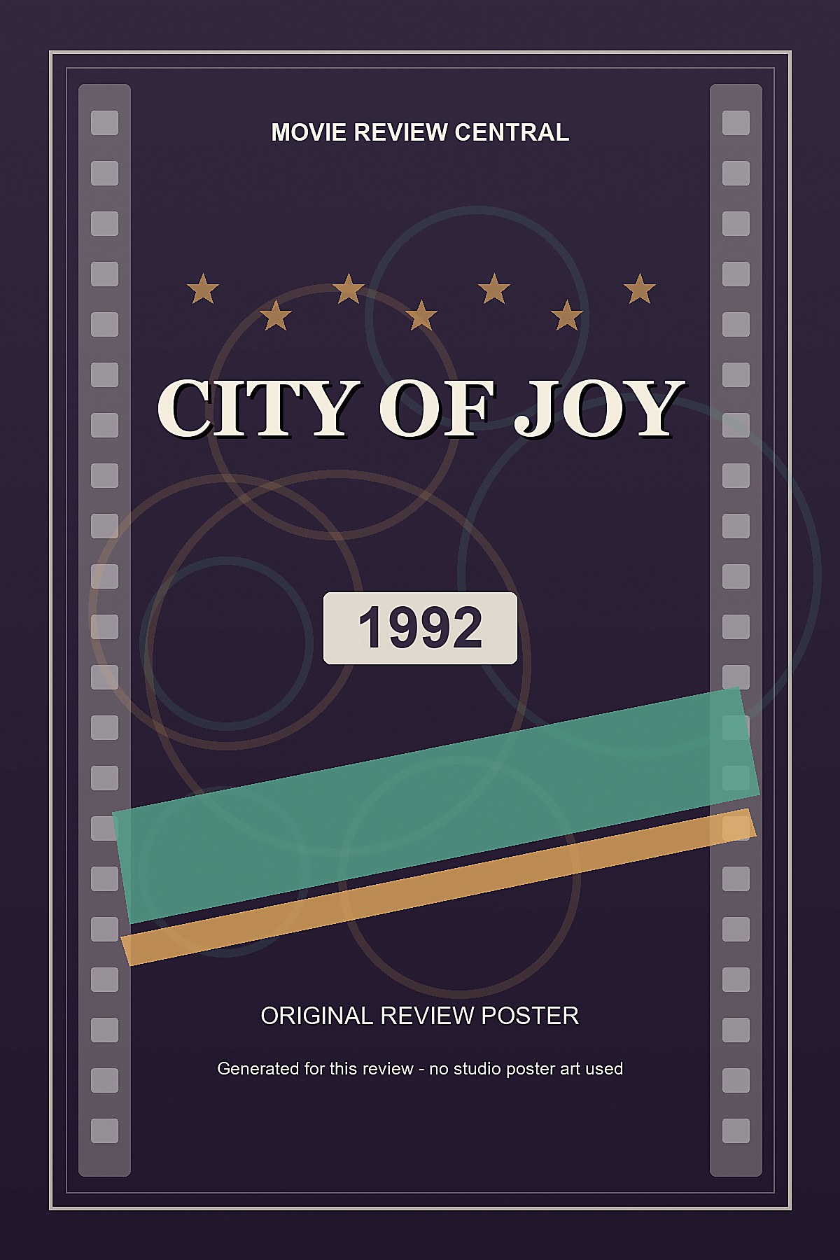 City of Joy (1992) - original review poster