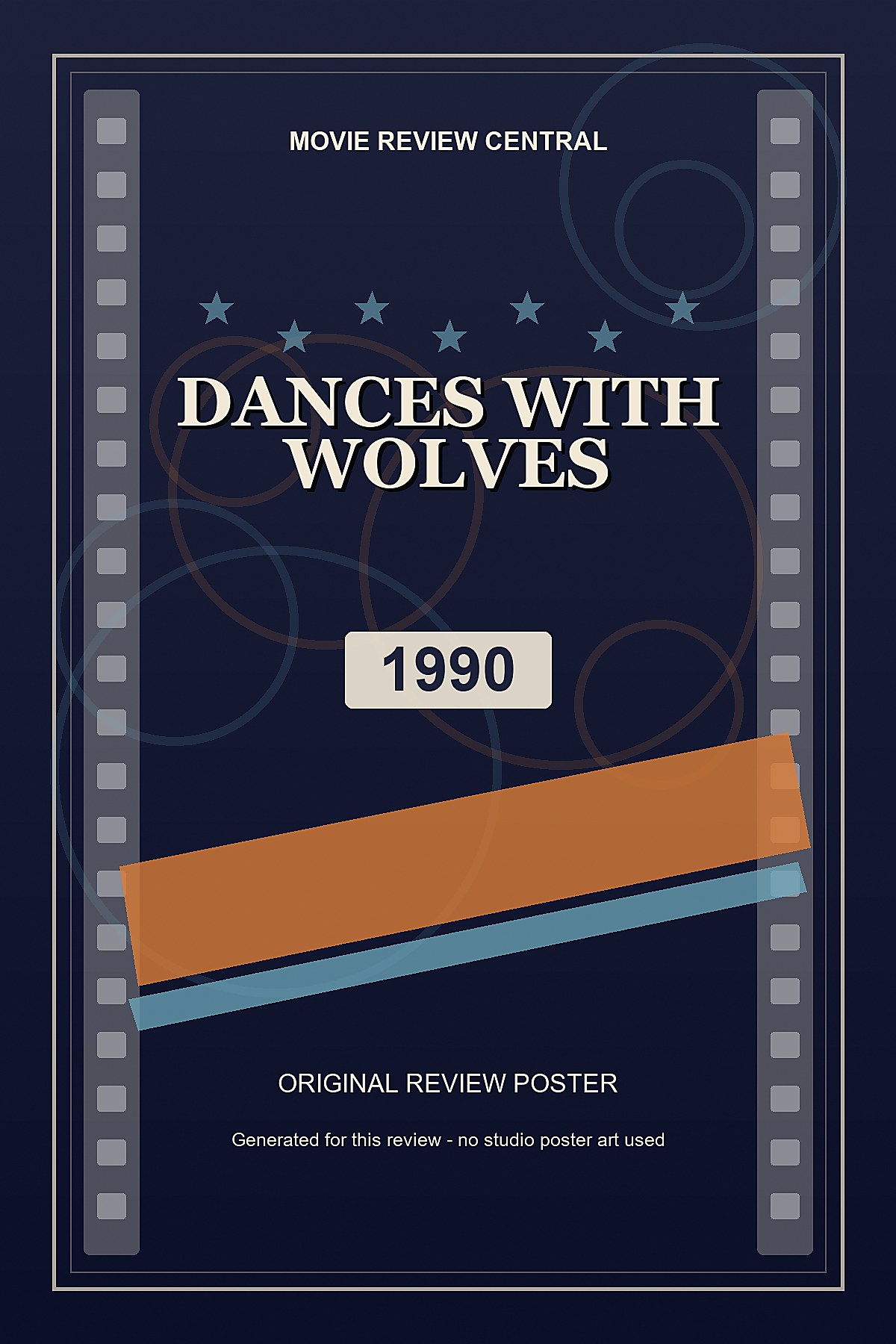 Dances With Wolves (1990) - original review poster Dances With Wolves (1990) - original review poster