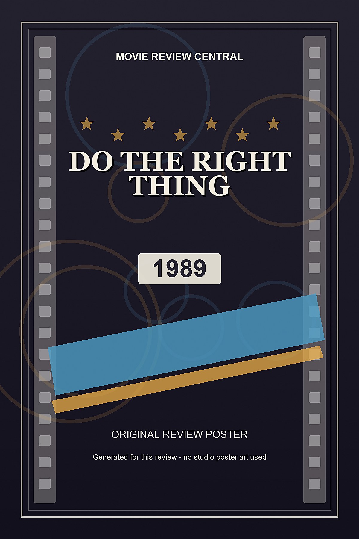 Do the Right Thing (1989) - original review poster Do the Right Thing (1989) - original review poster