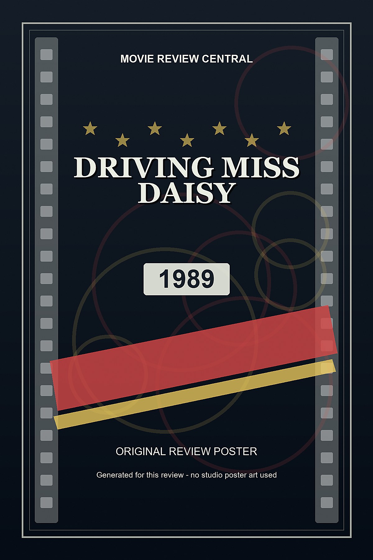 Driving Miss Daisy (1989) - original review poster Driving Miss Daisy (1989) - original review poster