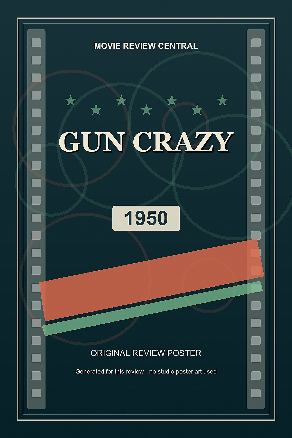 Gun Crazy (1950) - original review poster Gun Crazy (1950) - original review poster
