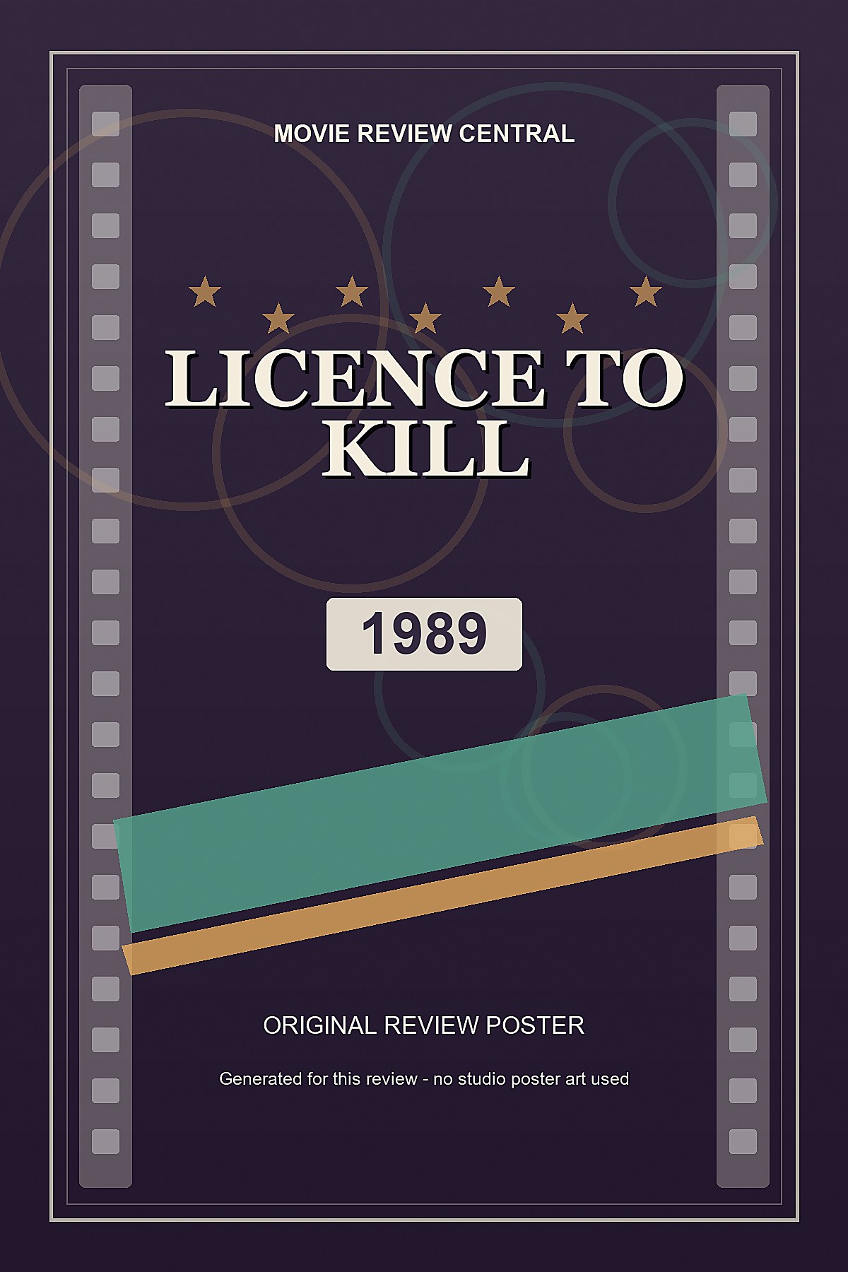 Licence to Kill (1989) - original review poster Licence to Kill (1989) - original review poster