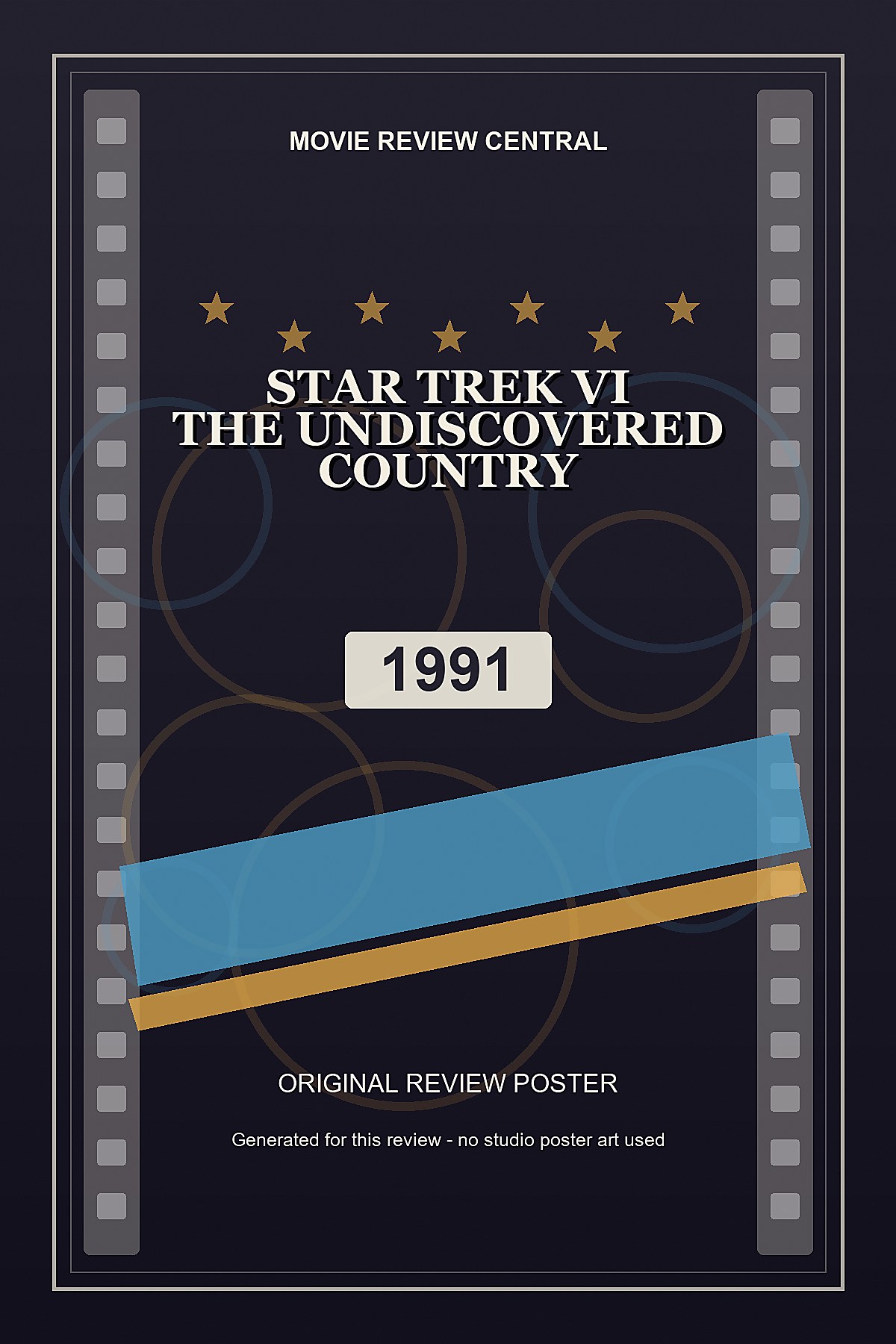 Star Trek VI: The Undiscovered Country (1991) - original review poster Star Trek VI: The Undiscovered Country (1991) - original review poster