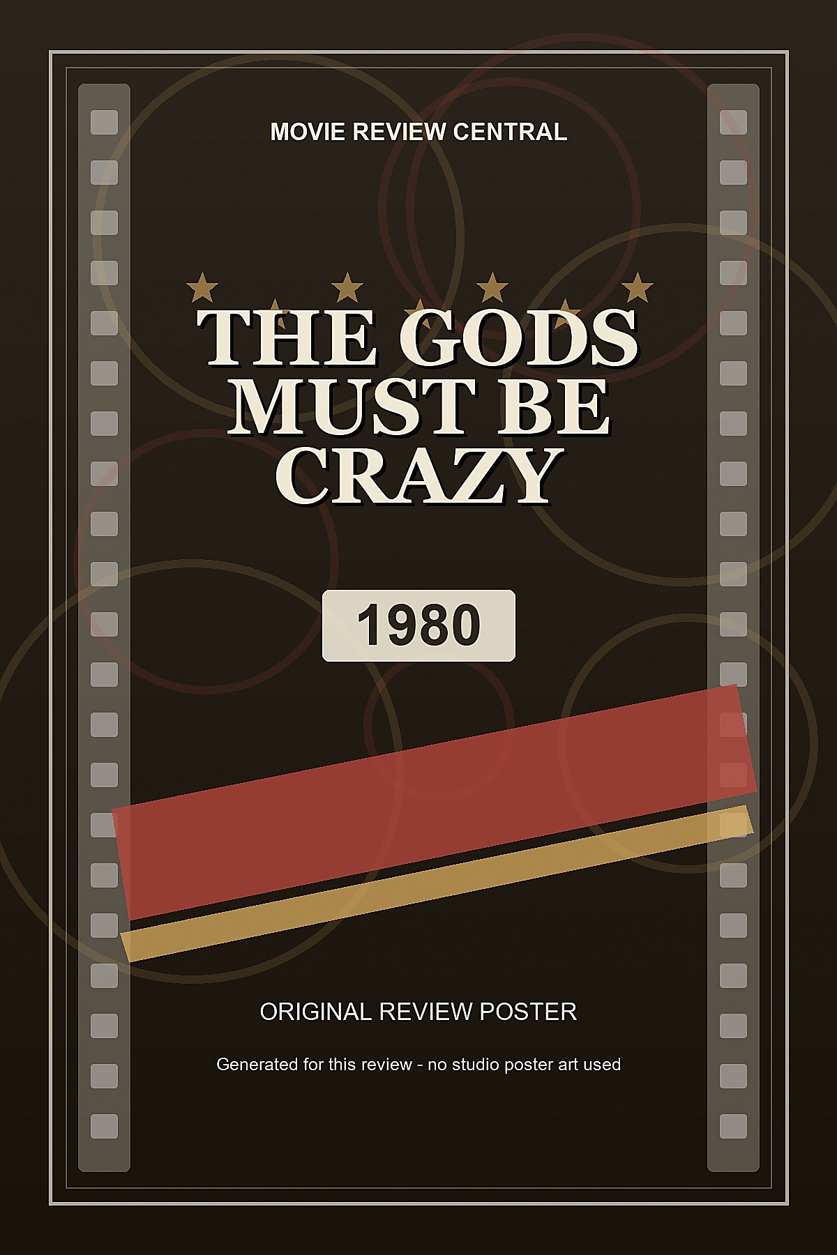 The Gods Must Be Crazy (1980) - original review poster