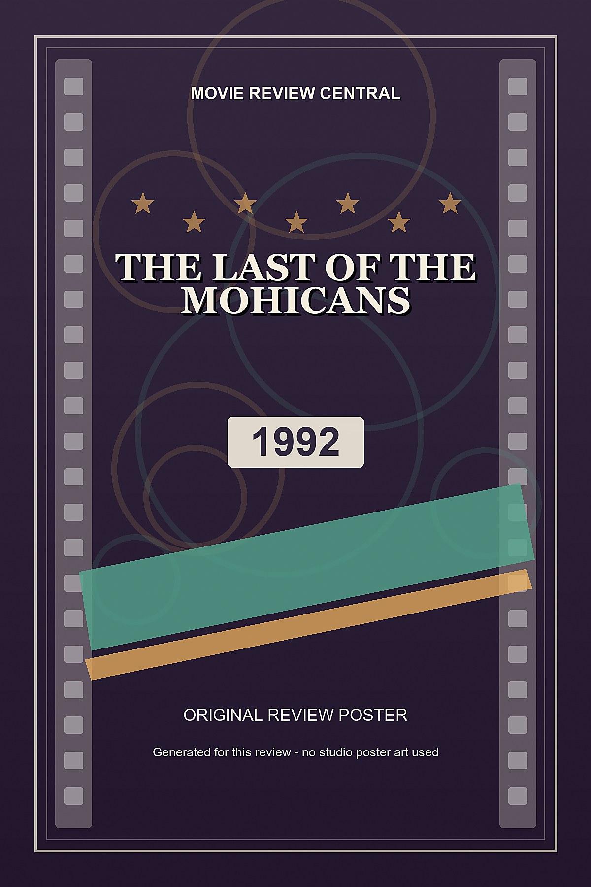 The Last of the Mohicans (1992) - original review poster
