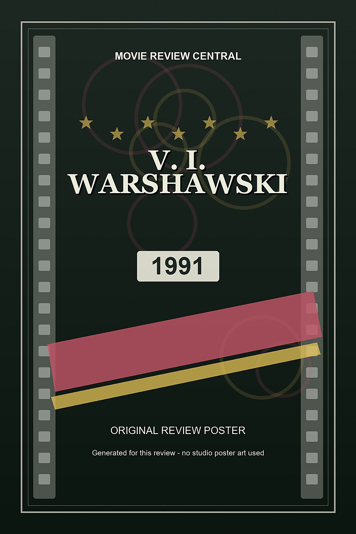 V. I. Warshawski (1991) - original review poster V. I. Warshawski (1991) - original review poster