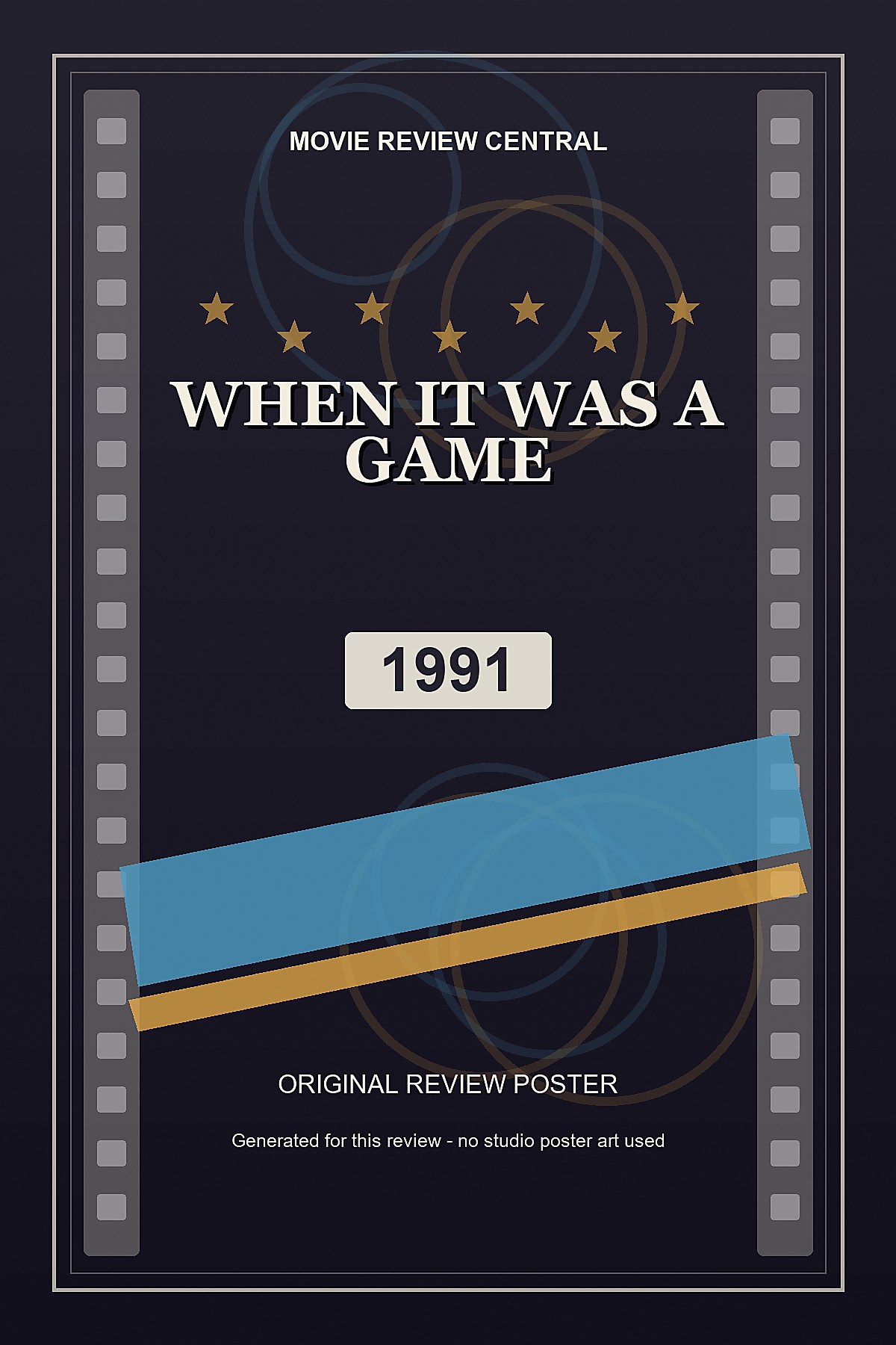 When it Was a Game (1991) - original review poster