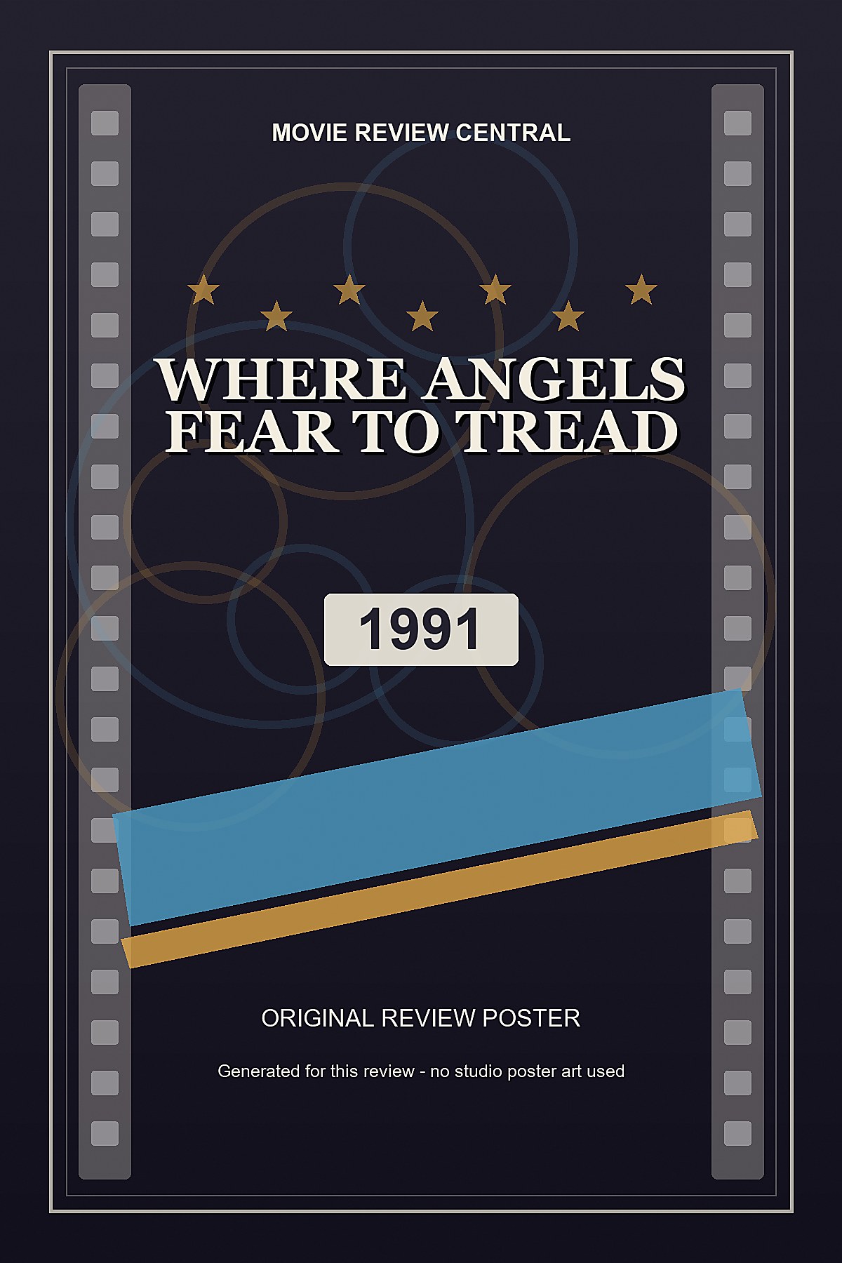 Where Angels Fear to Tread (1991) - original review poster Where Angels Fear to Tread (1991) - original review poster