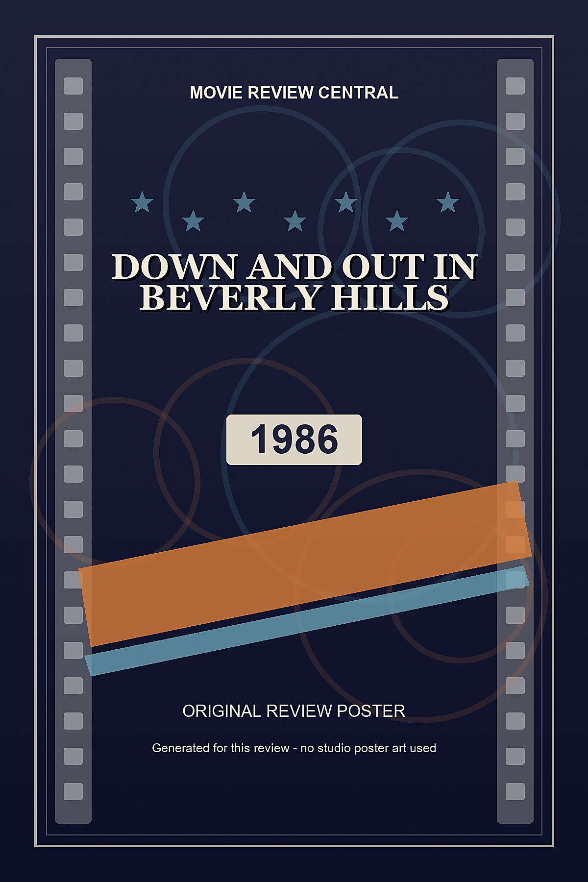Down and Out in Beverly Hills (1986) - original review poster