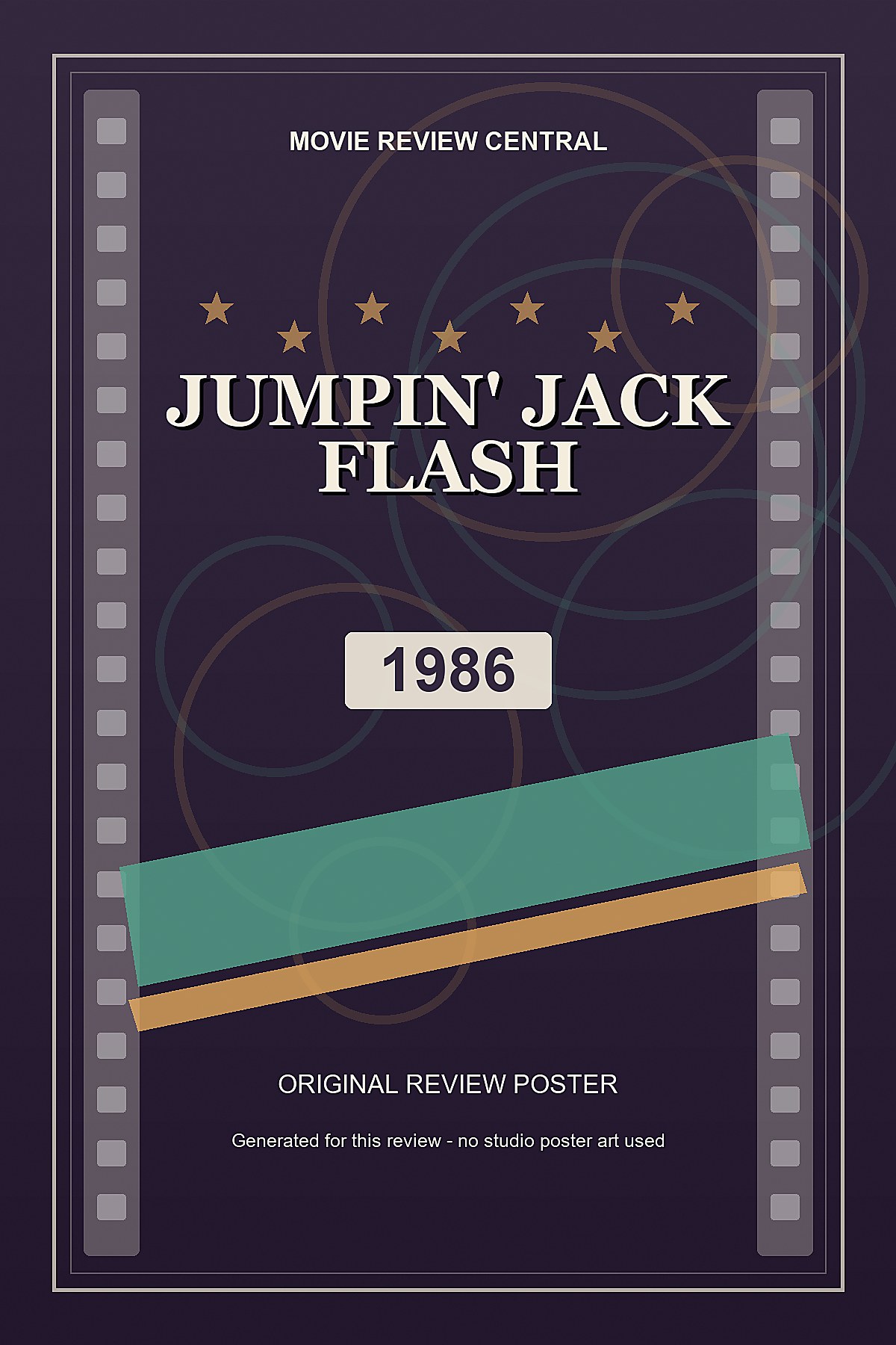 Jumpin' Jack Flash (1986) - original review poster