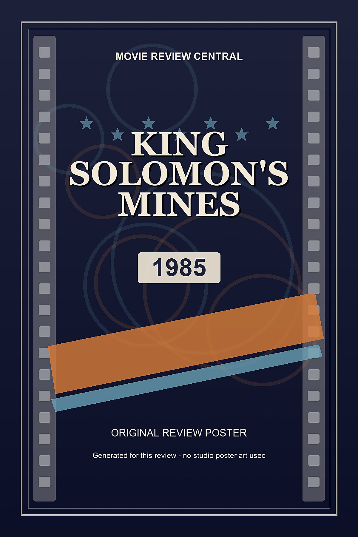 King Solomon's Mines (1985) - original review poster King Solomon's Mines (1985) - original review poster