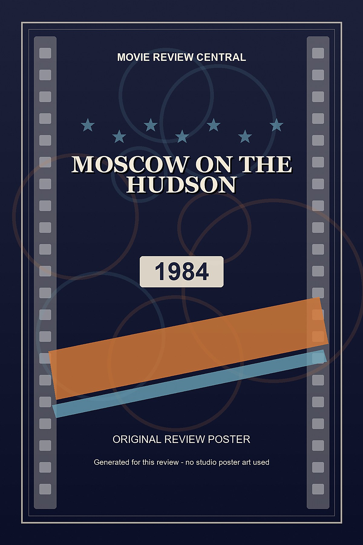 Moscow on the Hudson (1984) - original review poster Moscow on the Hudson (1984) - original review poster