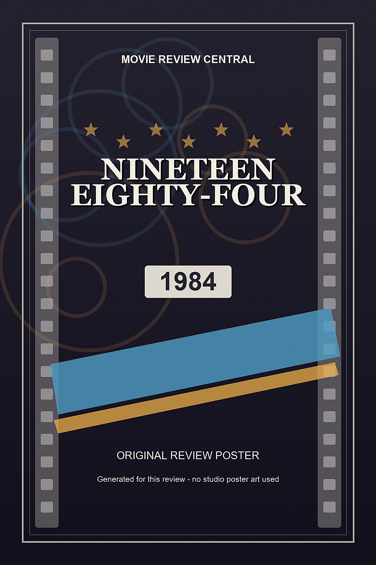 Nineteen Eighty-Four (1984) - original review poster Nineteen Eighty-Four (1984) - original review poster