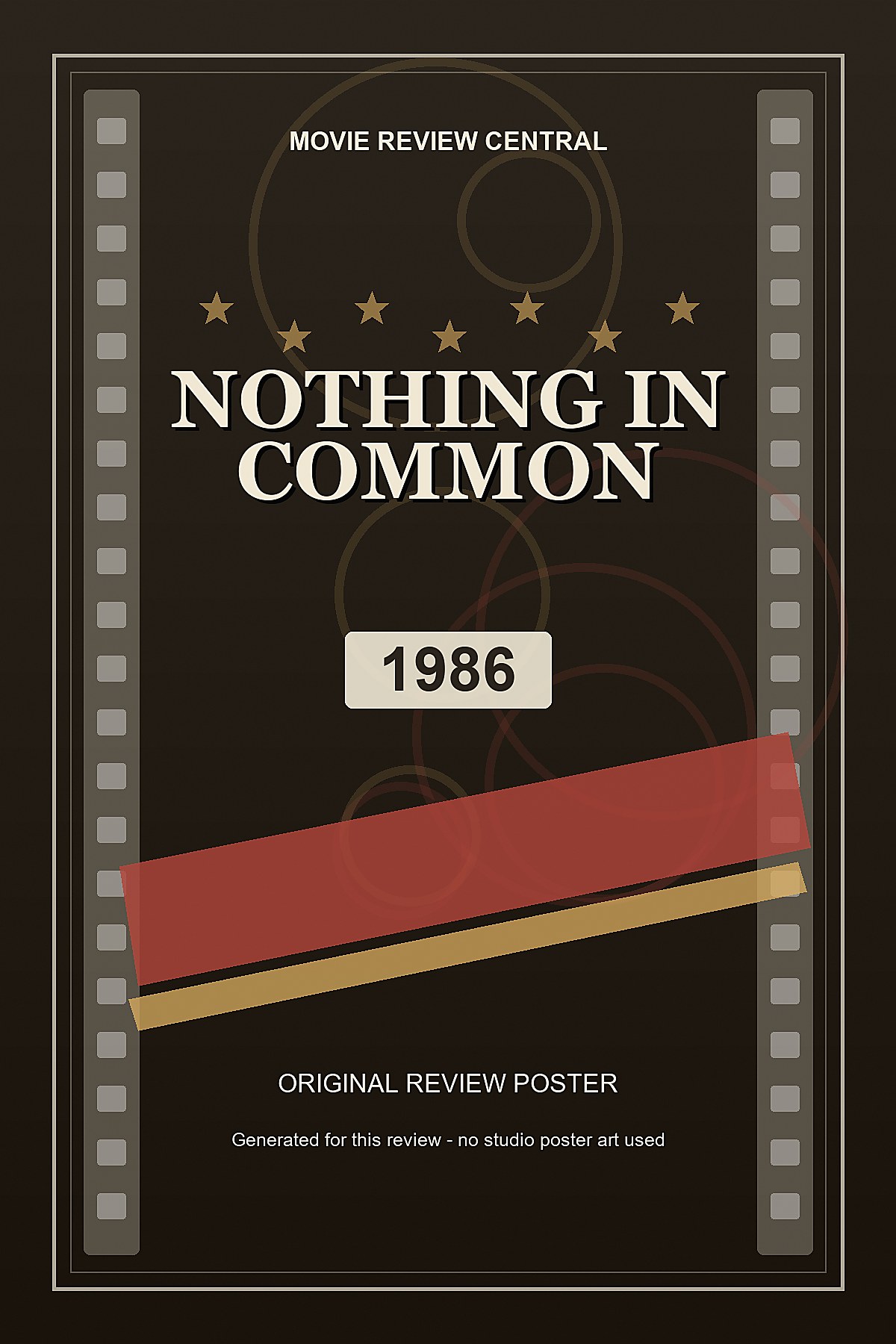Nothing in Common (1986) - original review poster