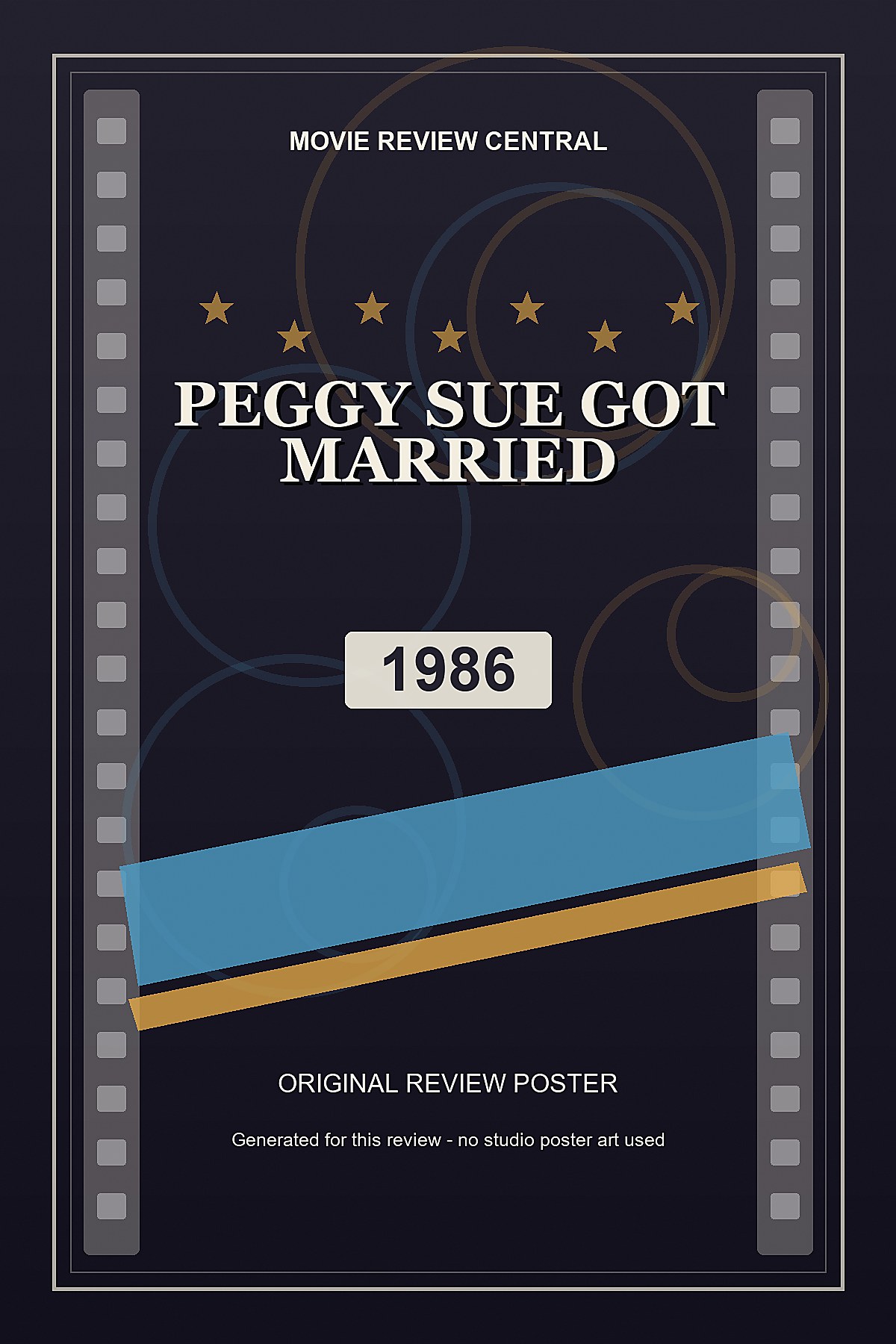 Peggy Sue Got Married (1986) - original review poster Peggy Sue Got Married (1986) - original review poster