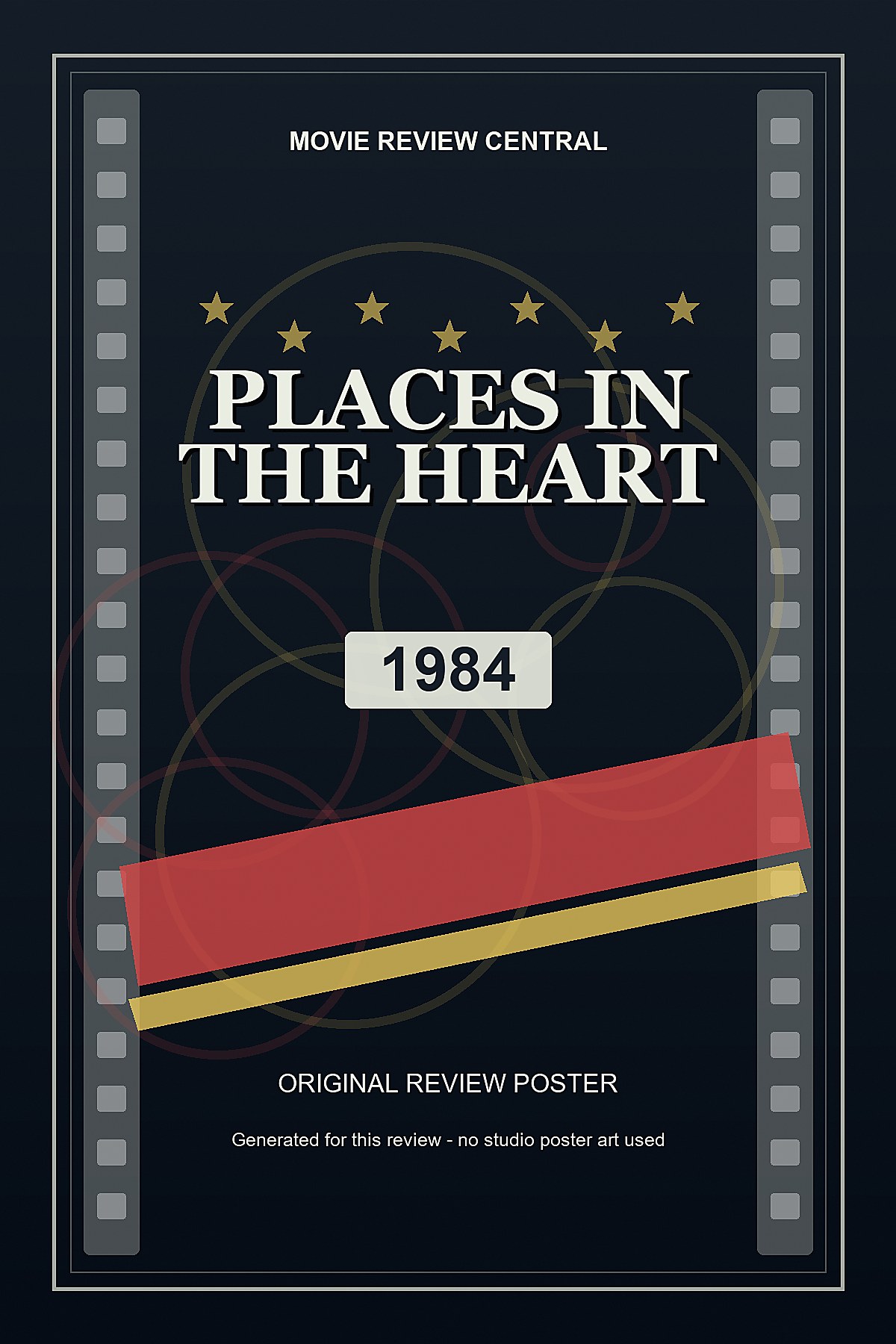 Places in the Heart (1984) - original review poster Places in the Heart (1984) - original review poster
