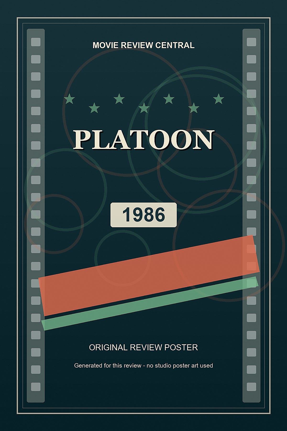 Platoon (1986) - original review poster
