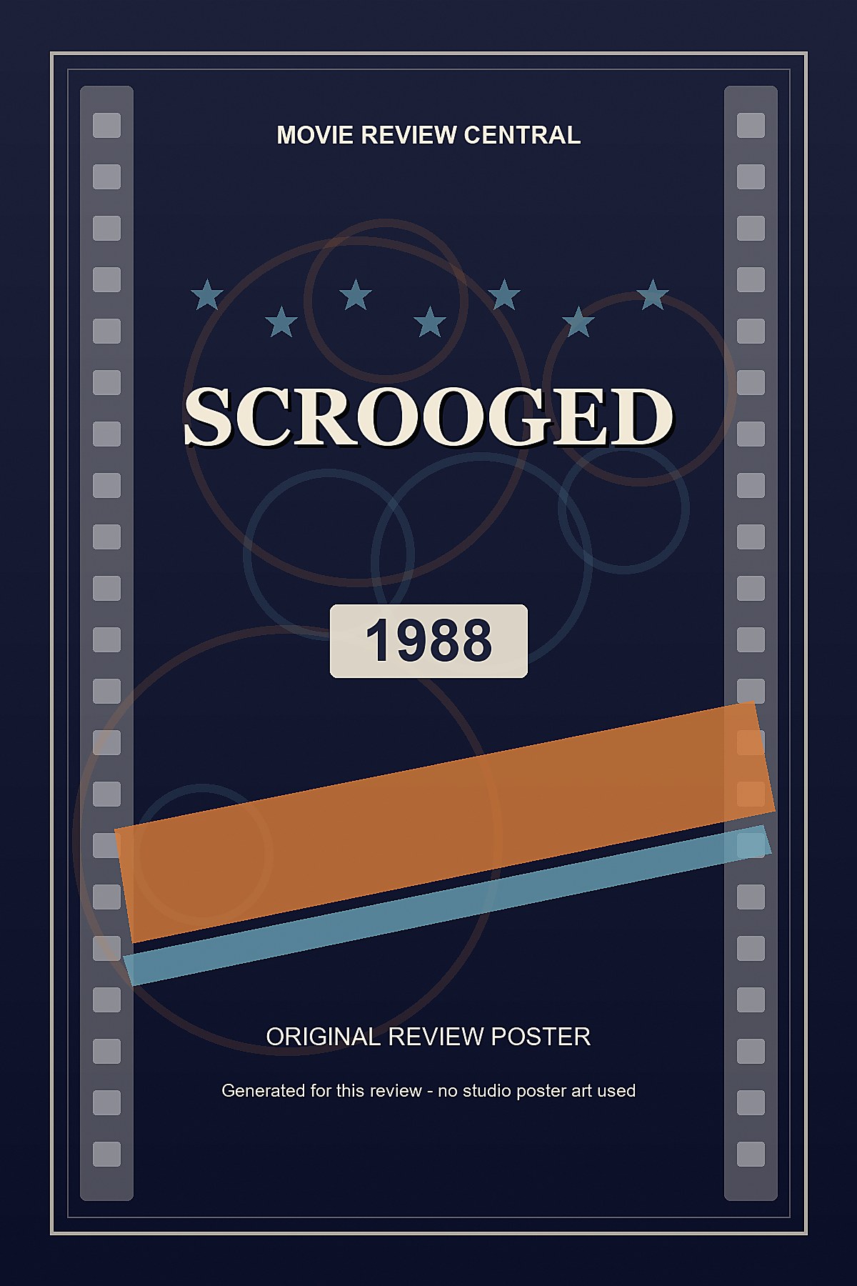 Scrooged (1988) - original review poster