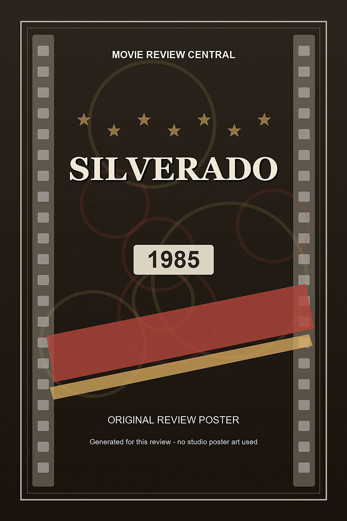 Silverado (1985) - original review poster