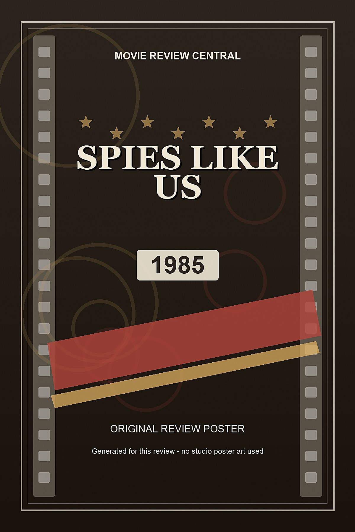 Spies Like Us (1985) - original review poster Spies Like Us (1985) - original review poster