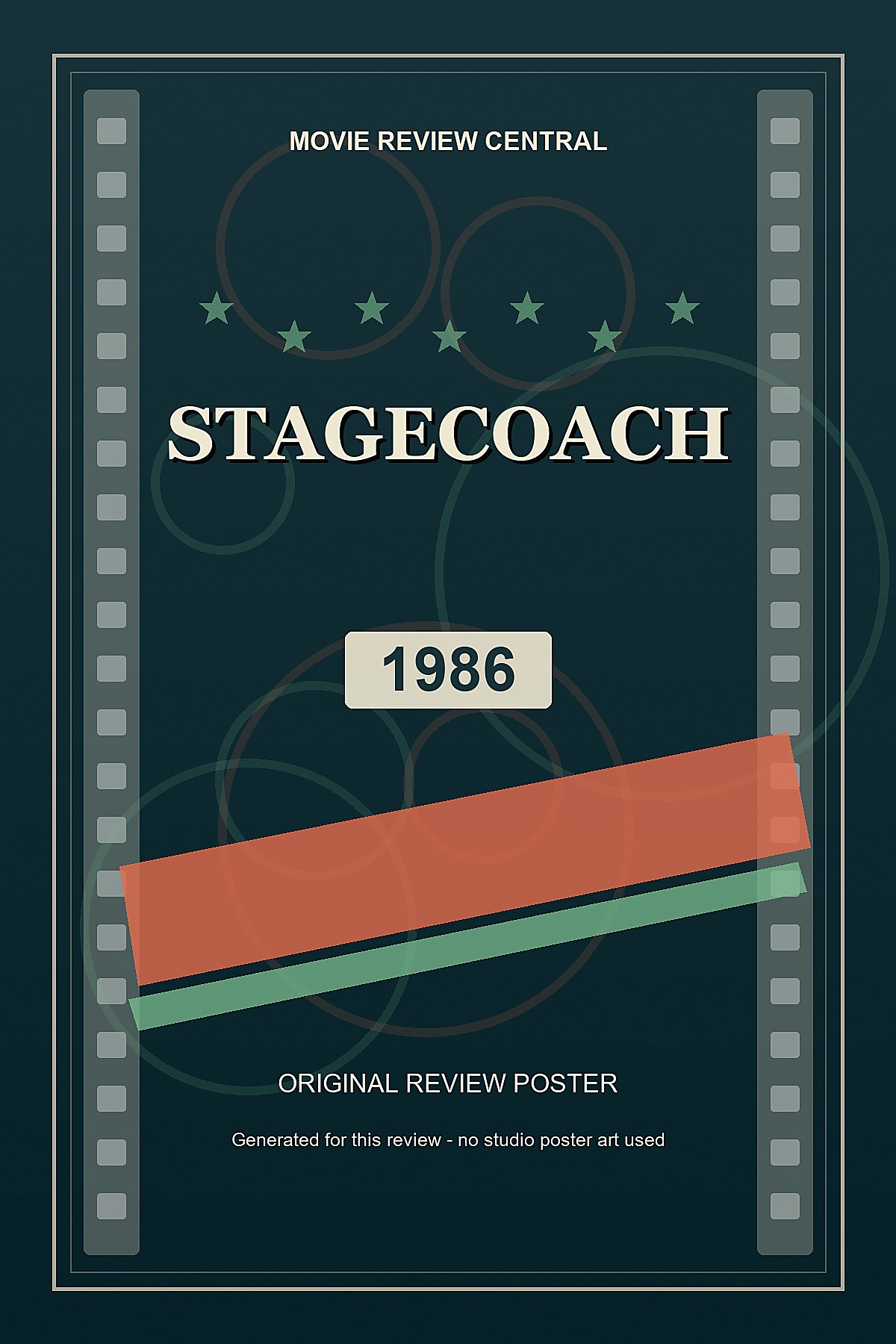 Stagecoach (1986) - original review poster