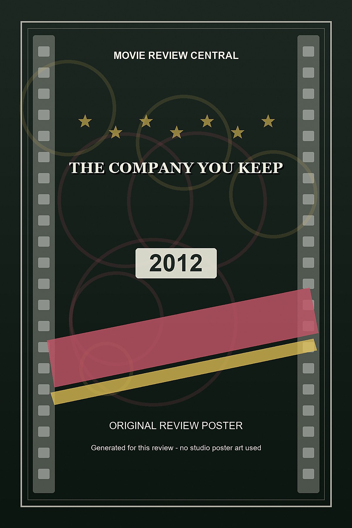 The Company You Keep (2012) - original review poster