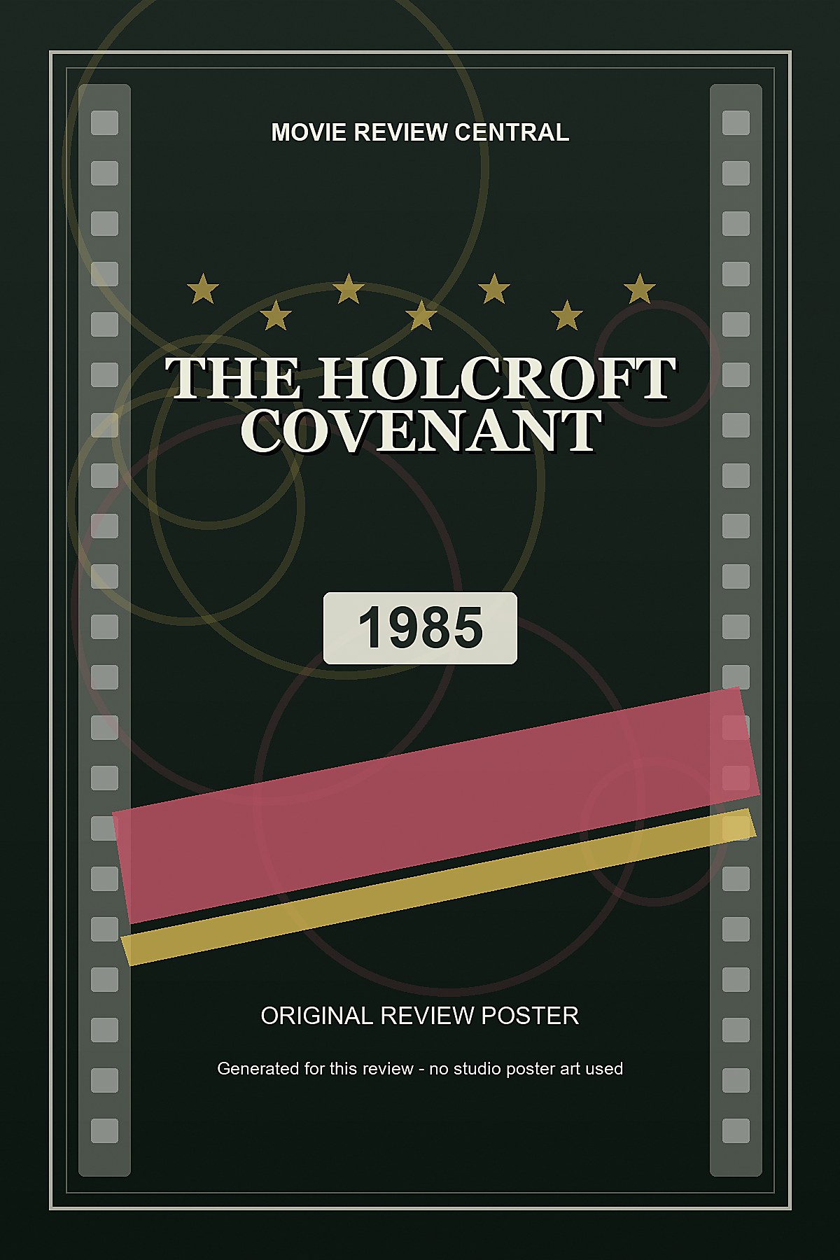 The Holcroft Covenant (1985) - original review poster The Holcroft Covenant (1985) - original review poster