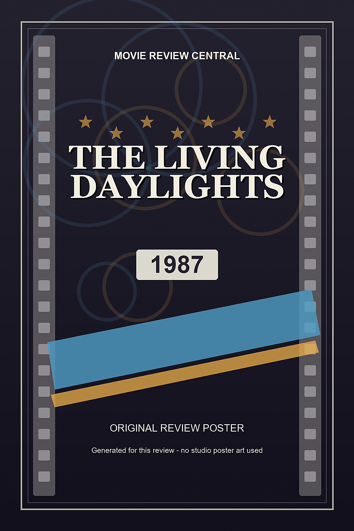 The Living Daylights (1987) - original review poster
