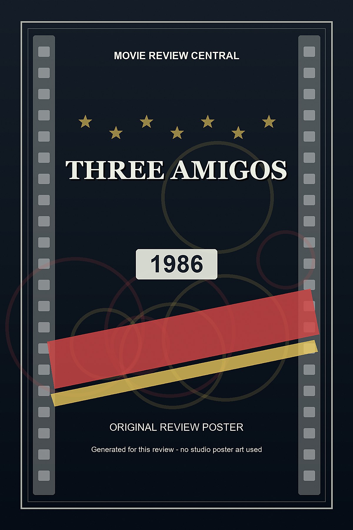 Three Amigos (1986) - original review poster