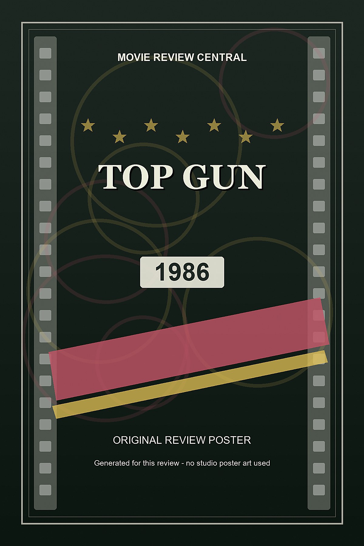 Top Gun (1986) - original review poster