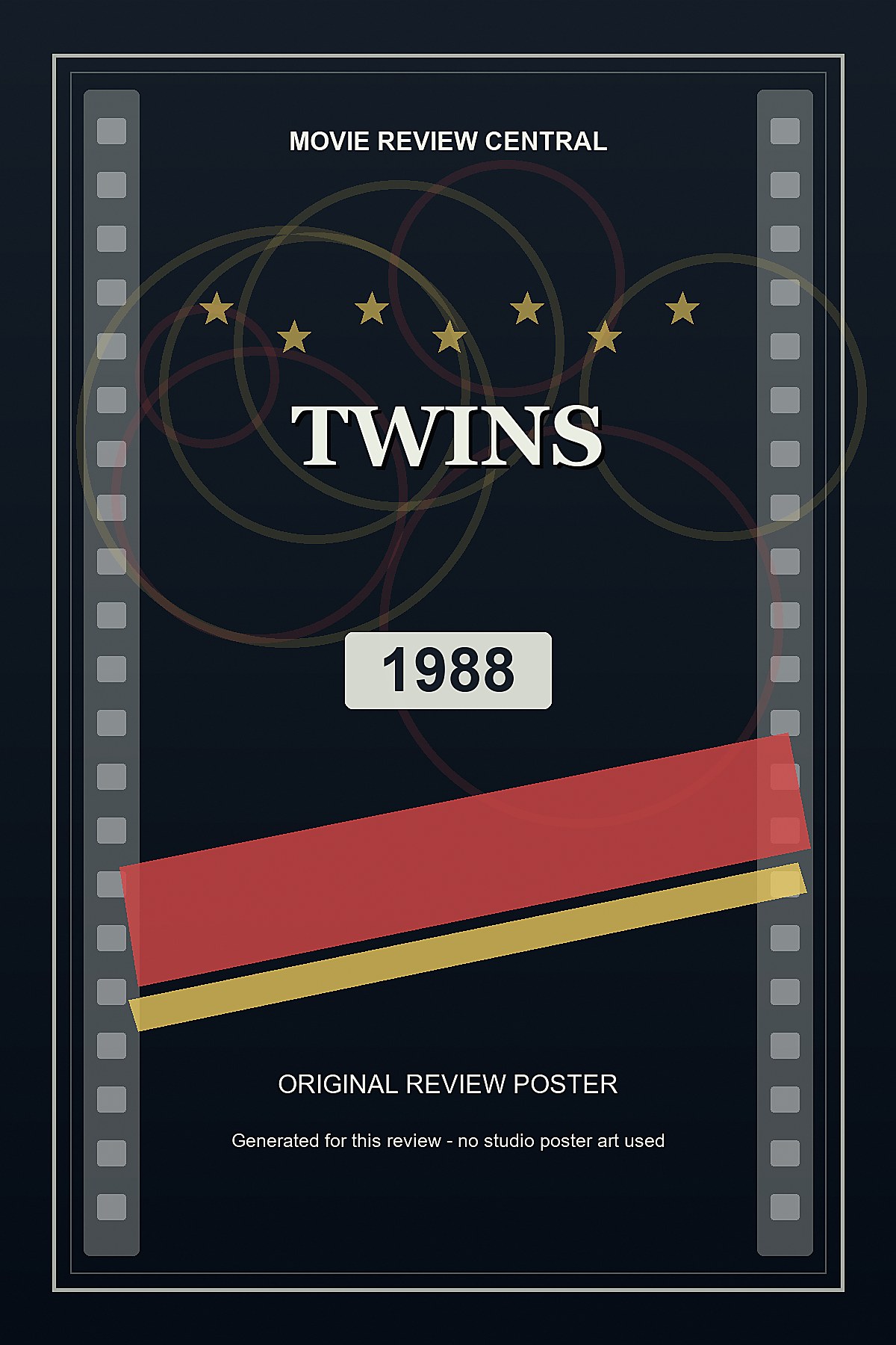 Twins (1988) - original review poster
