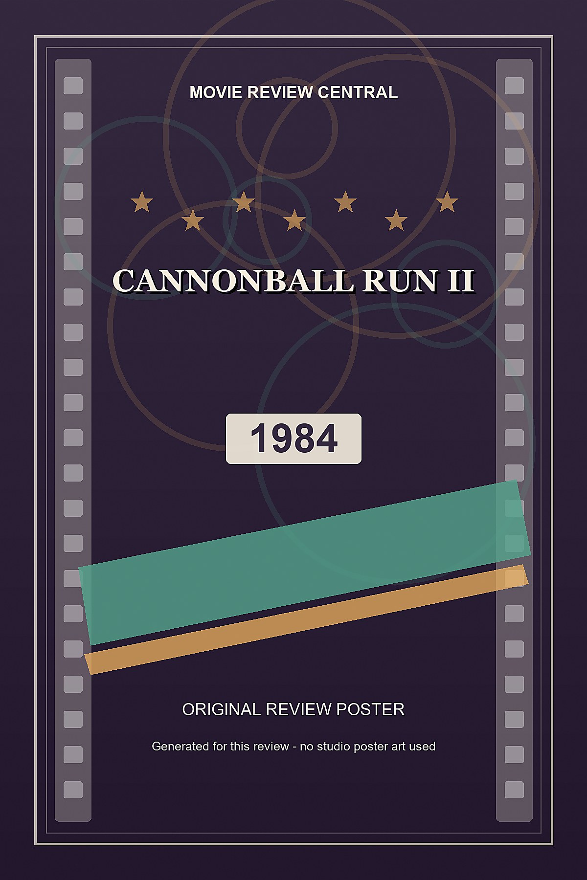 Cannonball Run II (1984) - original review poster Cannonball Run II (1984) - original review poster