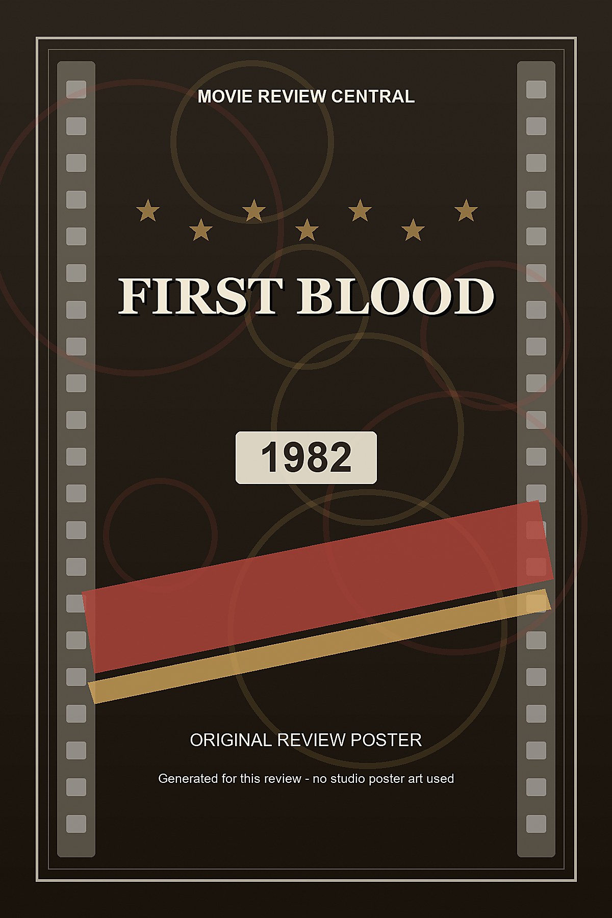 First Blood (1982) - original review poster First Blood (1982) - original review poster