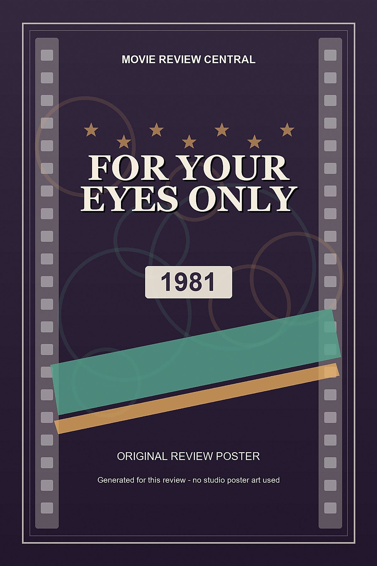 For Your Eyes Only (1981) - original review poster