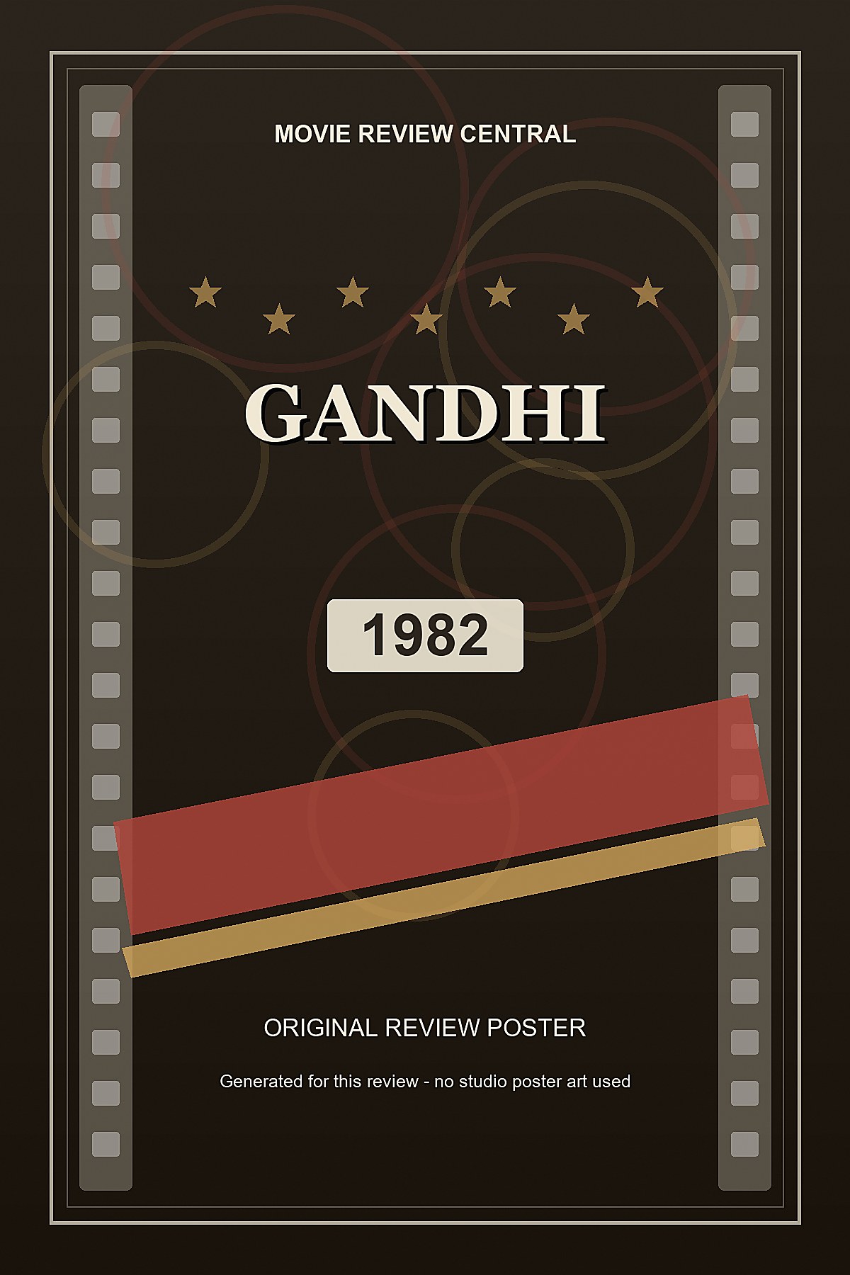 Gandhi (1982) - original review poster
