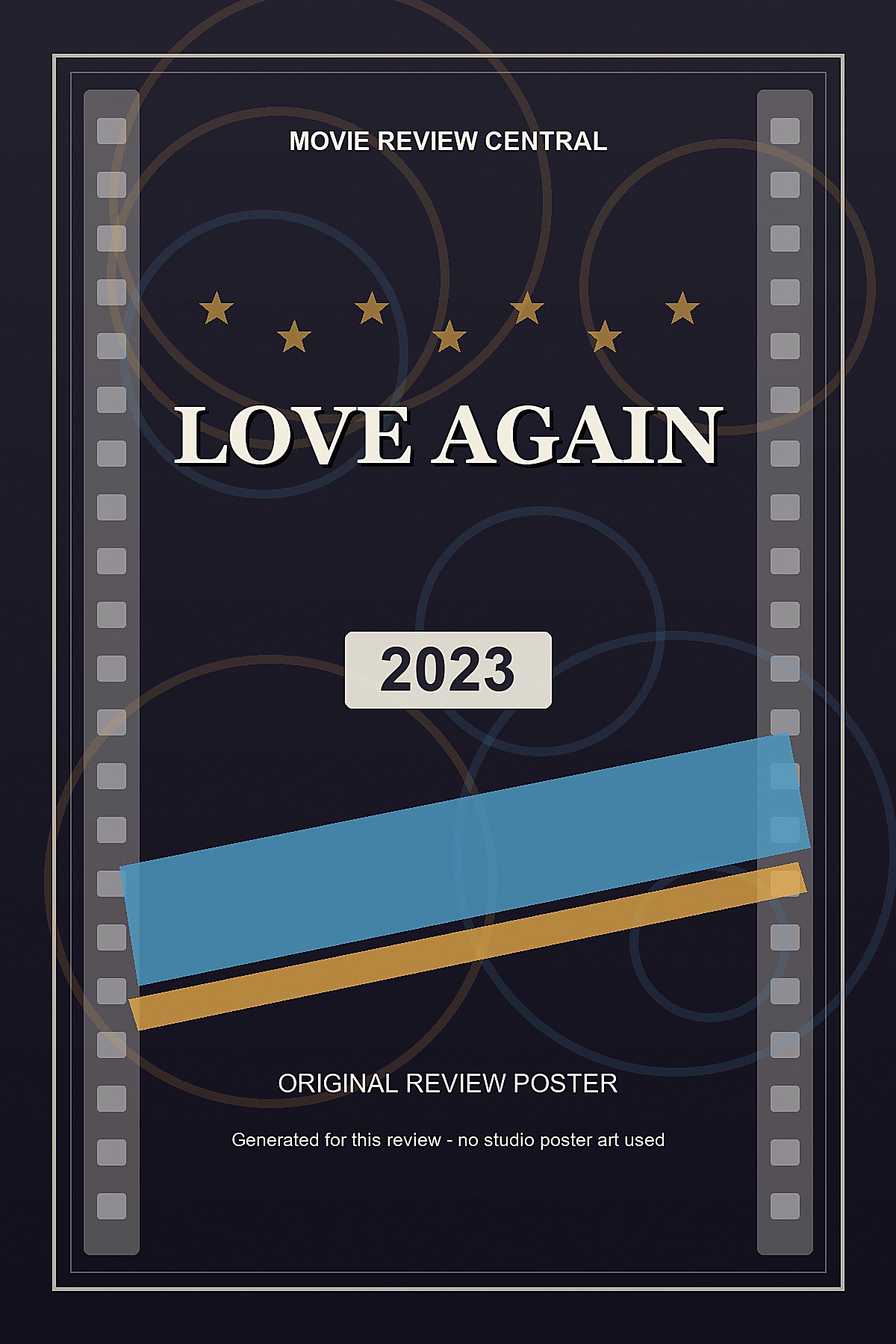 Love Again (2023) - original review poster Love Again (2023) - original review poster