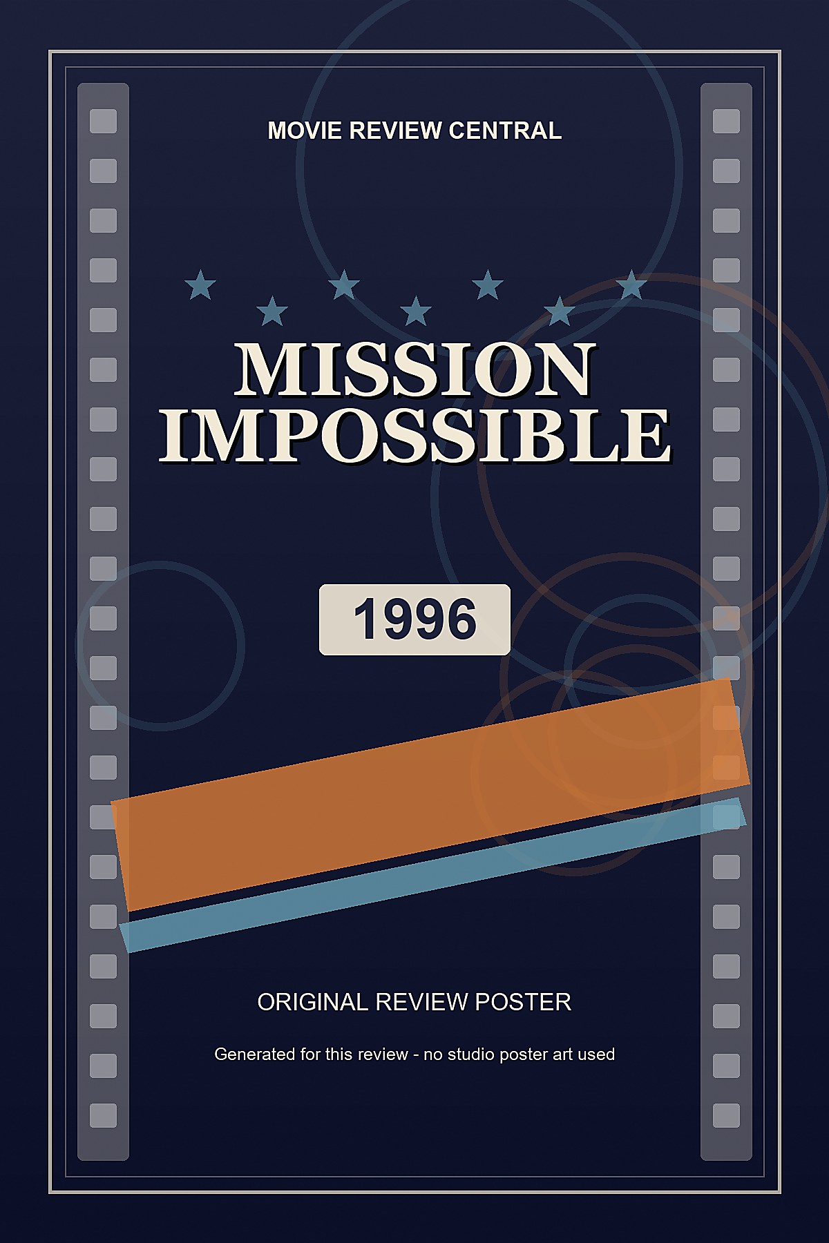 Mission: Impossible (1996) - original review poster Mission: Impossible (1996) - original review poster