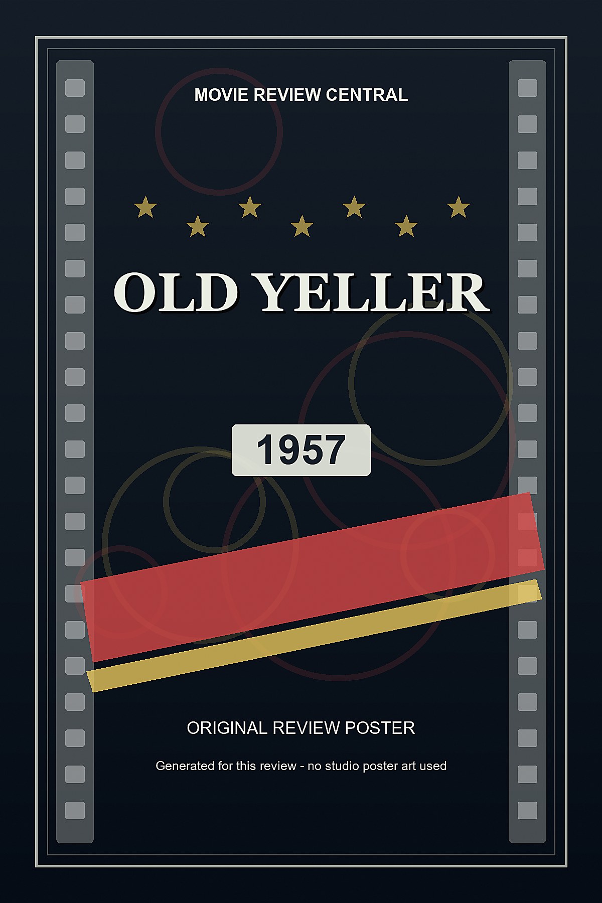 Old Yeller (1957) - original review poster Old Yeller (1957) - original review poster