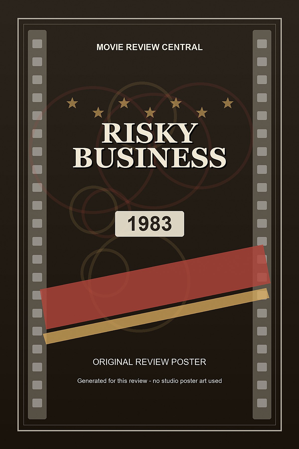 Risky Business (1983) - original review poster Risky Business (1983) - original review poster