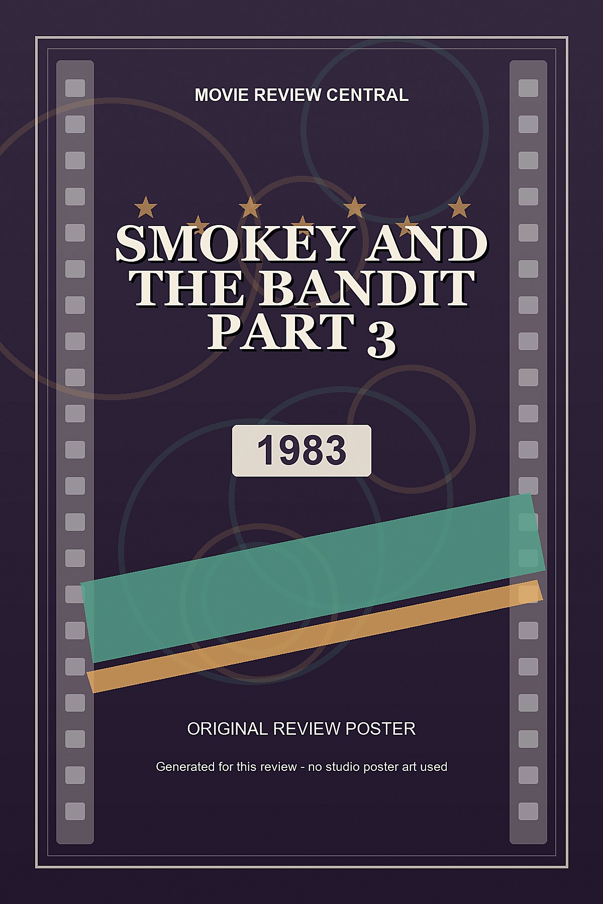 Smokey and the Bandit Part 3 (1983) - original review poster Smokey and the Bandit Part 3 (1983) - original review poster