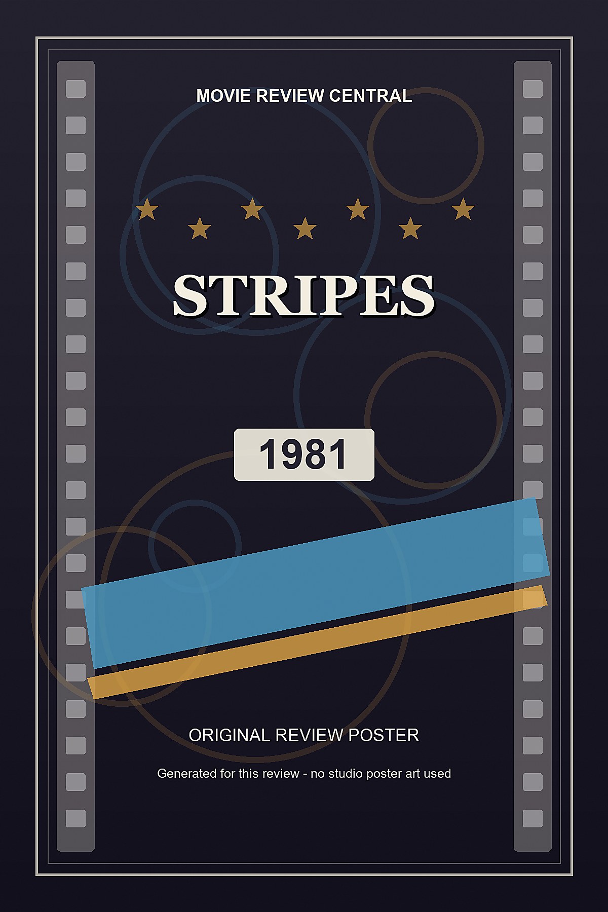 Stripes (1981) - original review poster Stripes (1981) - original review poster
