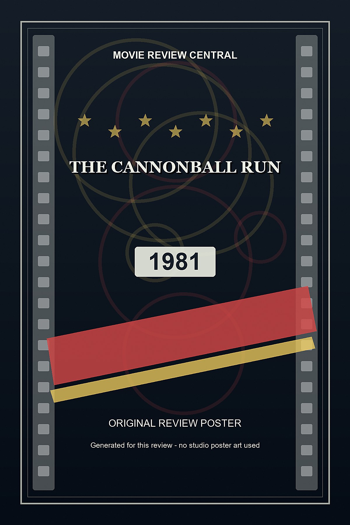 The Cannonball Run (1981) - original review poster The Cannonball Run (1981) - original review poster