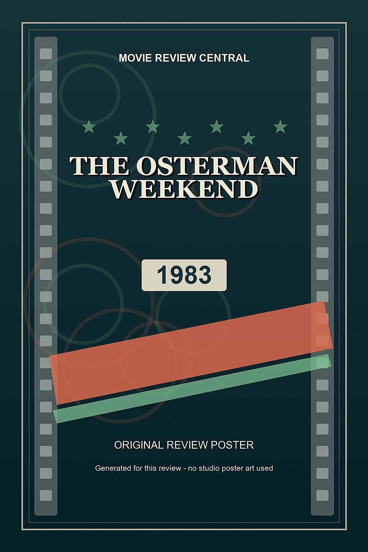 The Osterman Weekend (1983) - original review poster The Osterman Weekend (1983) - original review poster