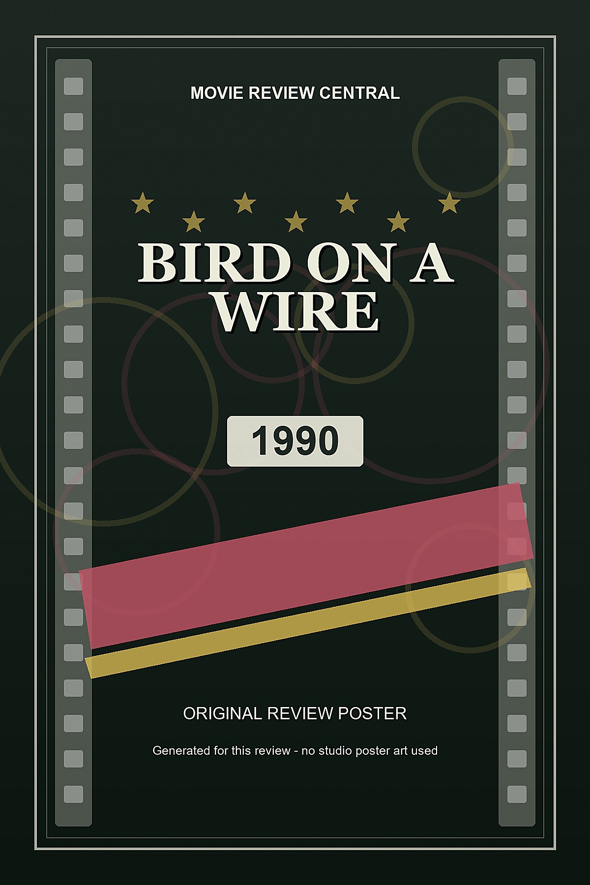 Bird on a Wire (1990) - original review poster